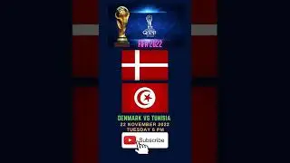 DENMARK VS TUNISIA | FIFA 2022 | #shorts #fifa