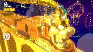 Super Mario 3D World (Wii U) | World 5-Train Secret Gold Coin Train | Episode 39