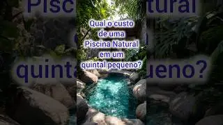 Piscina natural em pequenos espa&ccedil;os #miragempet #piscinanatural #lagoornamental #carpas #plantas