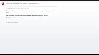 This organization's certificate has been revoked....Solved...!!!