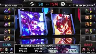 SK Gaming vs Team Solomid | Game 2 Group B S4 LOL World Championship 2014 Day 4 | SK vs TSM D4G5