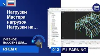 Учебное пособие по RFEM 6 для начинающих | 012 Нагрузки | Мастера нагрузок | Нагрузки на стержень...