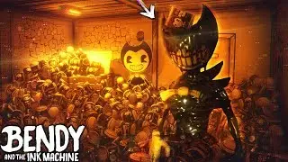 BENDY VS. BACON SOUP MINIGUN!! (it's back..) | Bendy and the Ink Machine [Hack Machine] Hacking
