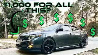 How to spend your first $1000 on your corolla!