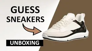 GUESS sneakers FL7DG2-FAL12-WHITE Unboxing 4K