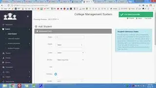 College Management System in PHP