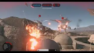 STAR WARS Battlefront Tattoine skimrish on master difficulty.