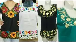 BLUSAS BORDADAS YUCATECAS | MODA BLUSAS BORDADAS 2018