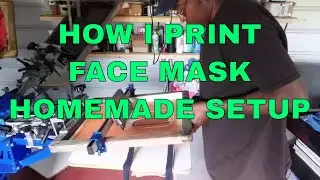 How to screen print a filter attachment for a DIY HOMEMADE face mask.