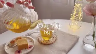 living alone vlog | new cafe table | home cafe| a day in my life