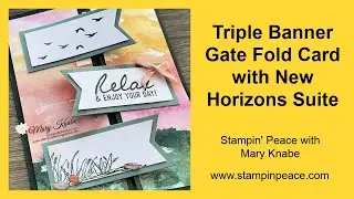 New Horizons Triple Banner Gate Fold Card