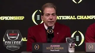 Alabama's Nick Saban, Tua Tagovailoa, Da'Ron Payne speak after 2018 CFP Championship win | ESPN