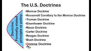 U.S. Doctrines Explained Fast: From Monroe to Donroe #doctrine #nature 