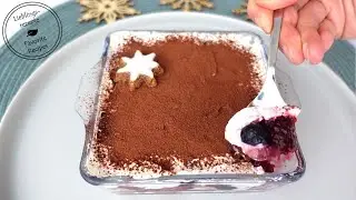 🎄 Dieses Beeren-Tiramisu (ohne Ei) ist umwerfend! Einfaches, leckeres Dessert! 🎇
