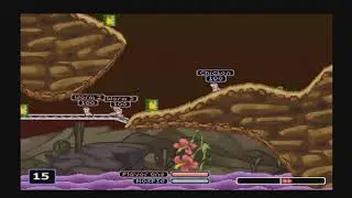 WORMS ARMAGEDDON PS1 Gameplay
