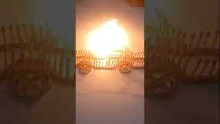 MATCHES BURNING CAR SHAPE