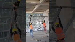 Million and Transom for Glass wall #reels #construction