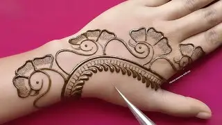 New Stylish Back Hand Mehndi Design || Mehndi Design Simple Easy 