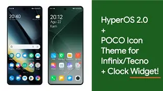HyperOS 2.0/POCO + тема виджета часов для Infinix/Tecno/Itel
