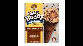 Best Ice Cream Cone Review Mayfield Nutty Buddy Super Scoops Chocolate Peanut Butter Ice Cream Cone