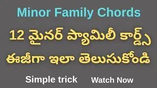 Minor Family Chords for beginners in Telugu @GraceEvangelicalMinistries