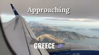 Aegean: Amsterdam - Athens 09.01.26: Approaching Greece 🇬🇷 and Landing in Athens 