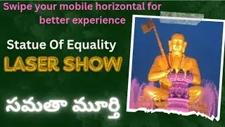 Statue Of Equality | Samatha Murthy | Laser Show| Muchintal  #statueofequality #samathamurthy #wow