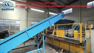 Mosquito Net Double Roll Single Shaft Shredder and Agglomerator