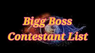 Bigg Boss 14 Contestants list | Bigg Boss 14