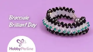 How to Make a Bicone Bracelet Using the Raw Beading Technique | TUTORIAL - HobbyPerline.com