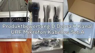 Produktbewertung D Debra 4 Kanal UHF Mikrofon Kabellos Set,AU400 mit Handmikrofon/Bodypack Transmitt