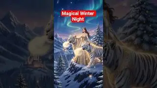 Lonely but Peaceful 🌌 Magical Winter Fantasy Princess #viral #trending #shortsfeed #shorts