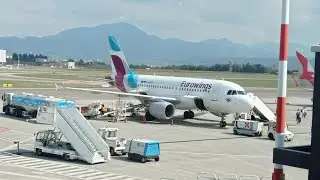BoardingTime! Trip report! First time in Eurowings Business class (BIZ Class). Bergamo - Dusseldorf.