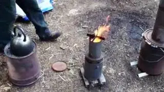 top lit updraft (TLUD) wood cook stove