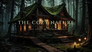 Rainy Night in a Cozy Woodland Cottage | 8 Hours Sleep Ambience
