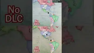 Victoria 3 No Dlc vs All Dlc - Double Timelapse Comparison (Americas)