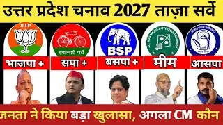 UP Election 2027 Survey: BJP&ndash;SP&ndash;BSP&ndash;AIMIM में कौन आगे? बड़ा खुलासा! 🗳️🔥 ताजा सर्वे ओपिनियन पोल 