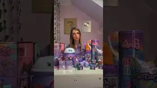 UNBOXING 100 *PURPLE ONLY* MYSTERY TOYS!!😱🔮☂️🦄💜 *WATCH NOW!!* #Shorts