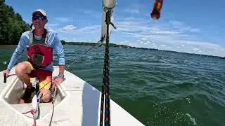 5 17 25 Quick Laser Sail very dirty boat
