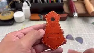 Handmade Guitar Pick Holder: Watch Our Sheepskin Leather Pick Holder Come to Life | LLKworks Craft