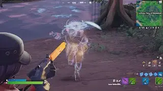 Jack Vs. The Predator Boss In Fortnite (NEW PREDATOR'S CLOAKING DEVICE MYTHIC ITEM GAMEPLAY)