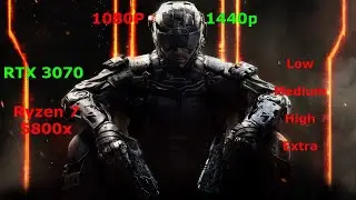 Black Ops III -  Zombies - RTX 3070 Ryzen 7 5800x - Benchmark