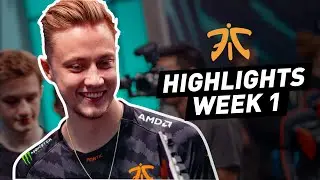 Fnatic Highlights | LEC Summer Split Week 1 (SK Gaming/Misfits)