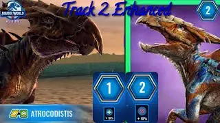 ATROCODISTIS - TRACK 2 ENHANCED on Nublar Shores!  All New 2.22 Jurassic World Alive Update