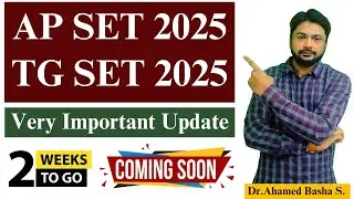 2 Weeks to Go - AP SET & TG SET 2025 Notifications - Very Important Update @AIMACADEMYVIDEOS