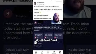 Credit Repair Fraud | Video Proof 😱#creditrepair #pinnaclecreditrepair #identitytheft