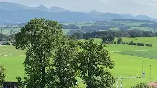 Вид на деревню Billens  и горд Romont                  Сентябрь 2023