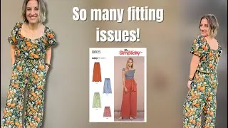 Pants fitting problems? Same! Here's how I made it wearable. #beginnersewing #sewing #pants