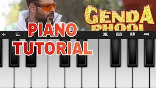 GENDA PHOOL PIANO TUTORIAL|BADSHAH| PIANO SONG| LAL GENDA FUL