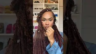 I love a quick faux locs tutorial #blackhair #boholocs #hairstyles